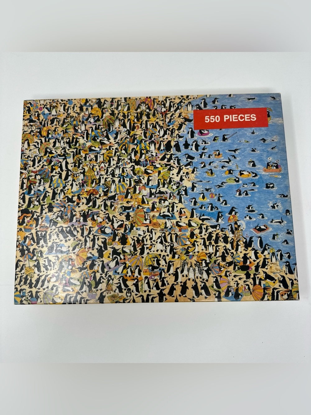 Penguins at the Beach #988 Jigsaw Puzzle 550 Pieces Susan Sturgill 1987 Complete
